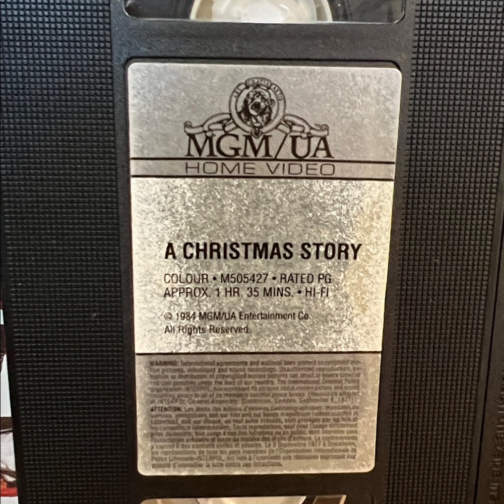 VINTAGE VHS tape of the classic holiday film A Christmas Story 80s 90s UNTESTED - Picture 6 of 14